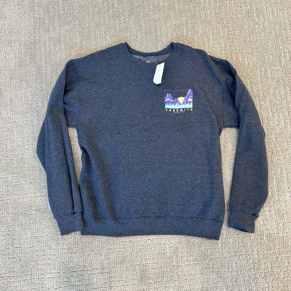 Nordstrom Heather Blue Men's Crewneck Sweater